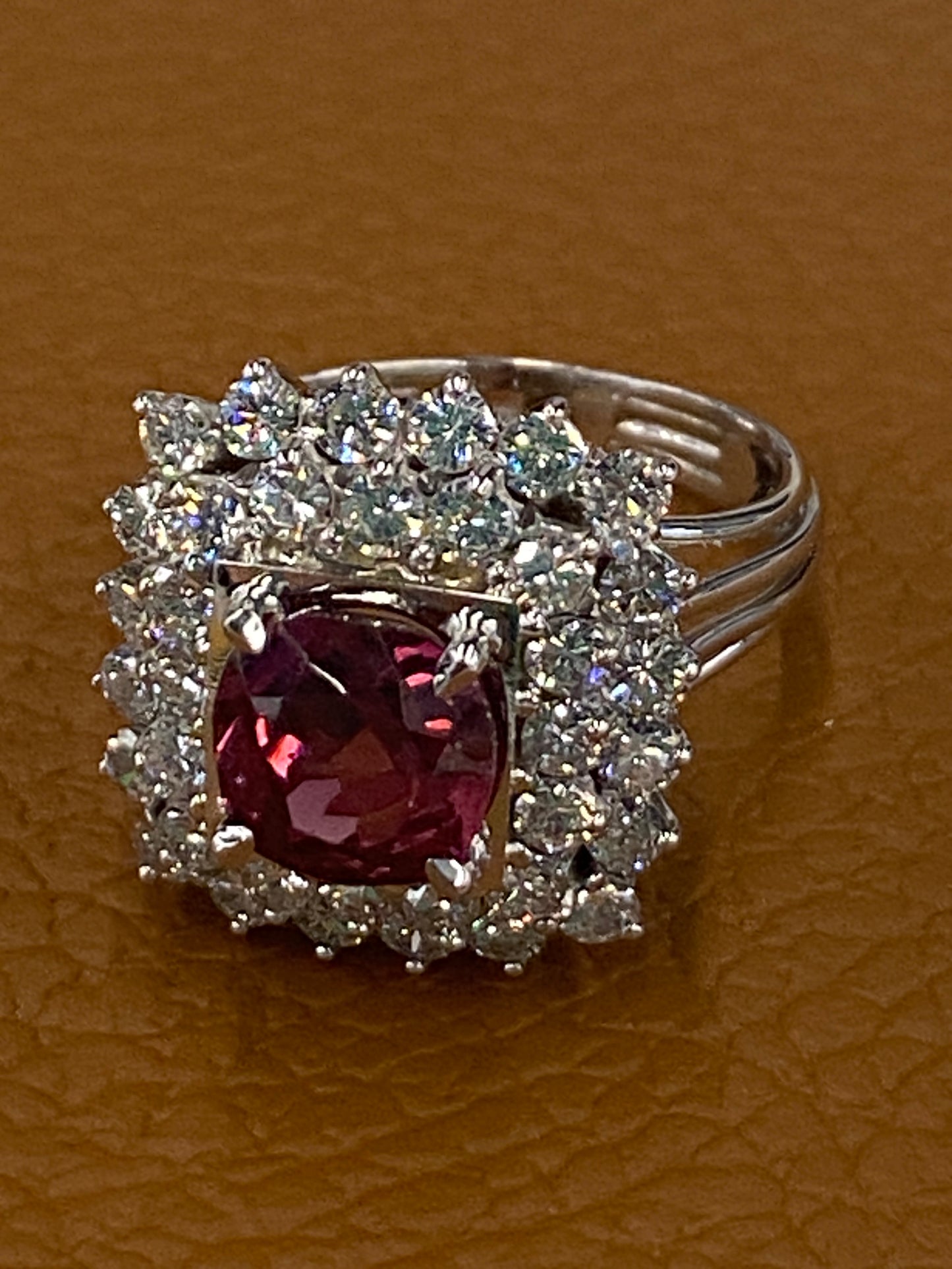 Sustainably sourced garnet ring