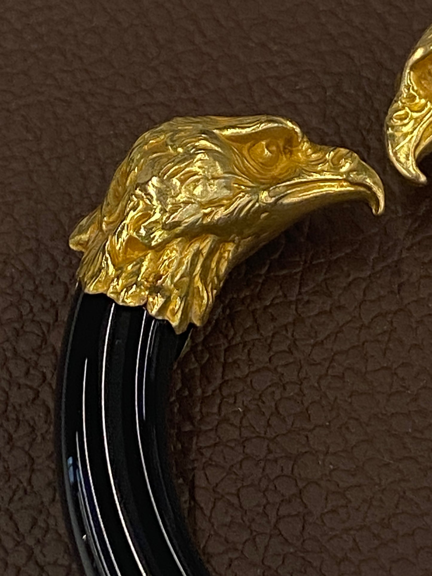 Re-used eagle heads bangle